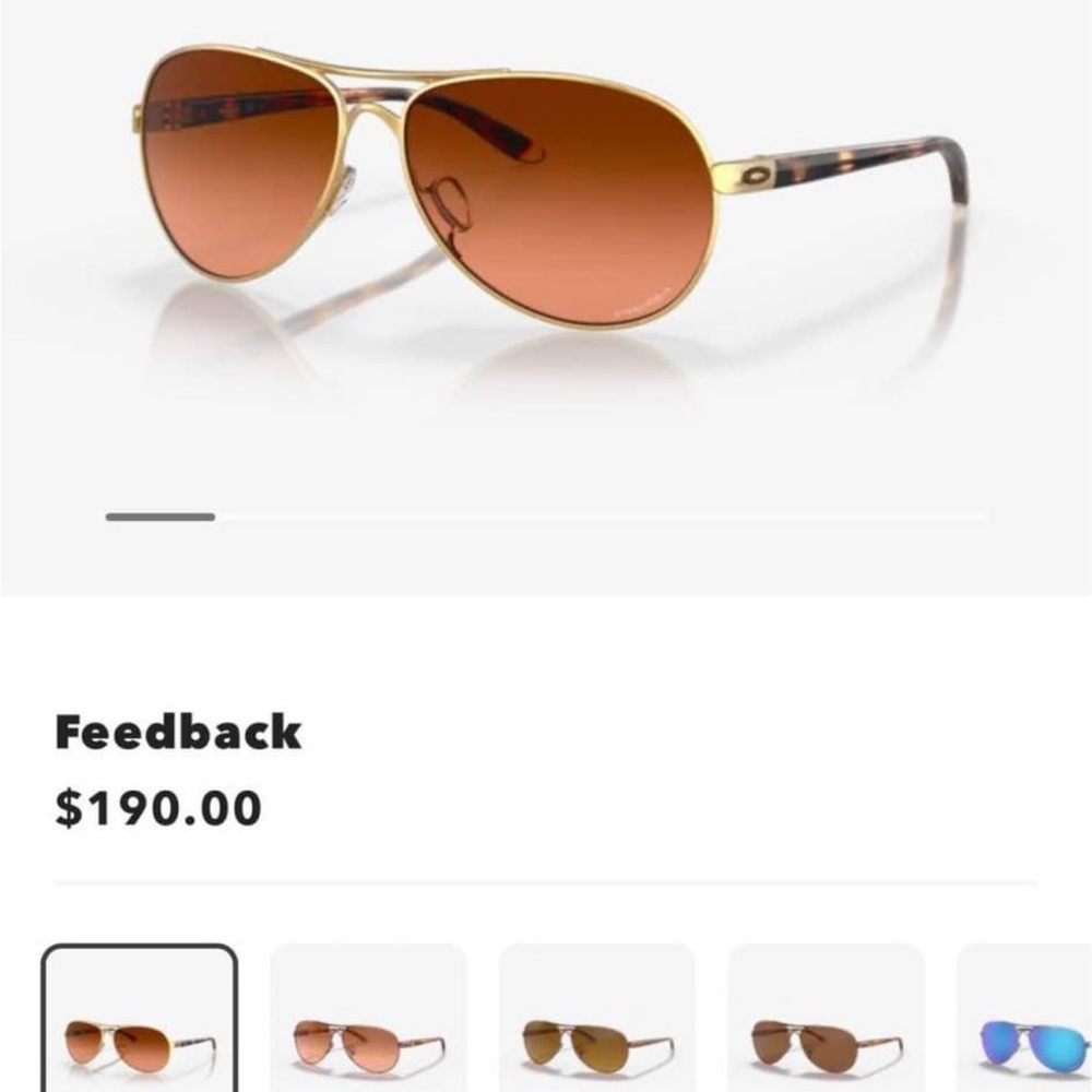 Womens Oakley feedback sunglasses!